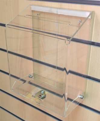 Ящик для сбора информации/пожертвований 20x26х10см Attache акриловое стекло с замком