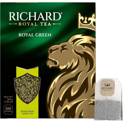Чай Richard зеленый 'Royal Green' китайский 100пак х 2г