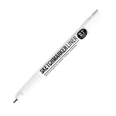 Ручка капиллярная художественная Sketchmarker Liner d-0.7мм черная