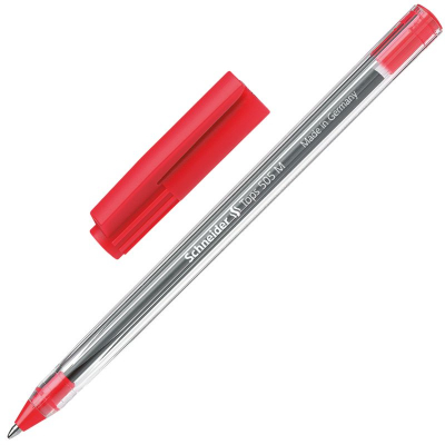 Ручка шариковая Schneider 1.0мм Tops 505 M одноразовая красная