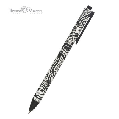 Ручка шариковая автомат BrunoVisconti® 0.5мм 'ArtClick' синяя 'Cashmere pattern'