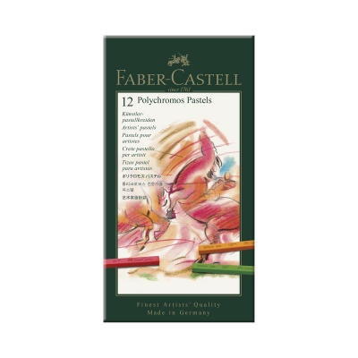 Пастель сухая профессиональная Faber-Castell Studio Polychromos  12цв в картонной коробке