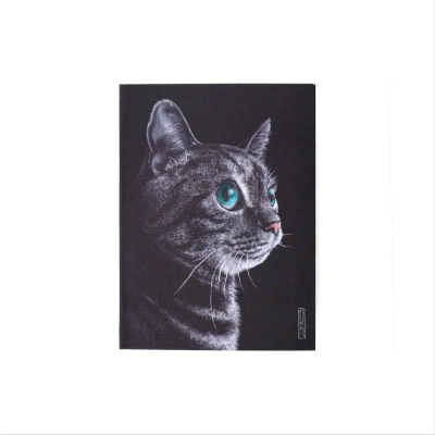 Ежедневник A6+ Listoff® 256стр интегральная матовая обложка Soft touch 'Lovely cat'
