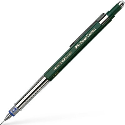 Карандаш автоматический профессиональный 0.7мм Faber-Castell TK-Fine Vario-L с регулятором нажима зеленый