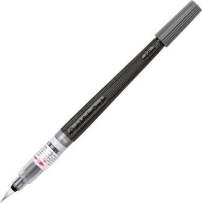 Ручка-кисть Pentel Arts Colour Brush с чернилами на водной основе серая