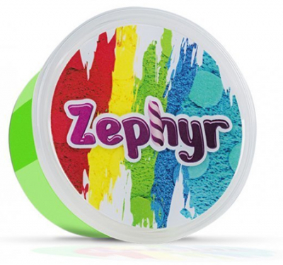 Кинетический пластилин Zephyr зеленый 0.150кг