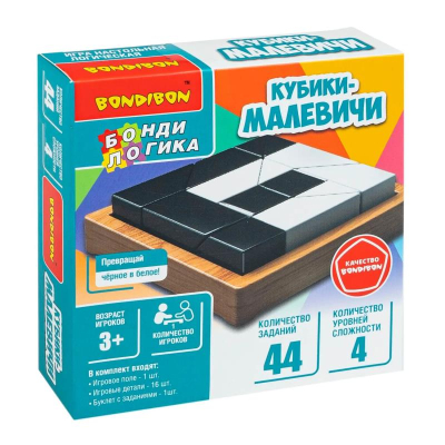 Игра развивающая Bondibon Конструктор 'Кубики-Малевичи'