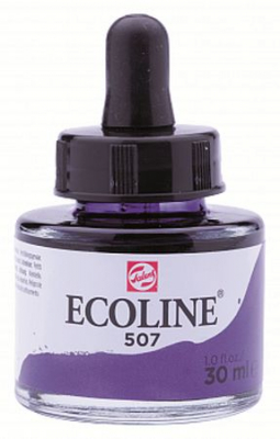 Краска акварельная жидкая Royal Talens Ecoline ультрамарин фиолетовый 30мл