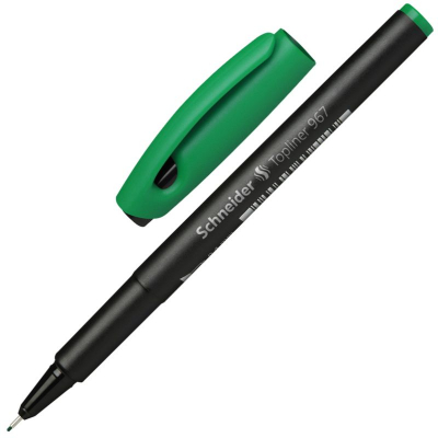 Ручка капиллярная Schneider 0.4мм Topliner 967 зеленая