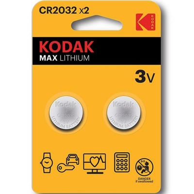 Батарейка Kodak  3.0V 2032 MAX Lithium  2шт
