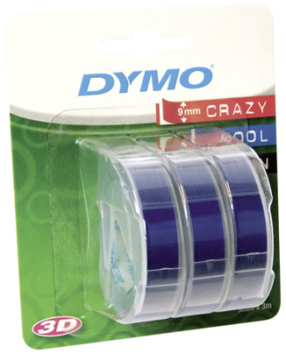 Картридж ленточный Dymo® Omega   9мм х3м пластик  3шт синий
