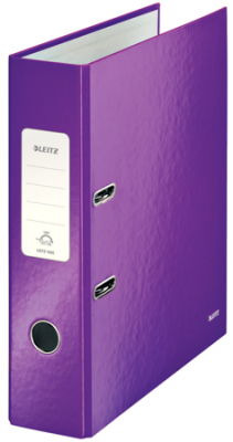 Папка файл A4  80мм Leitz 180° глянцевая WOW фиолетовая