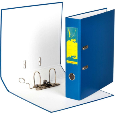 Папка файл A4  75мм Amix-Sakhalin PVC разобранная синяя
