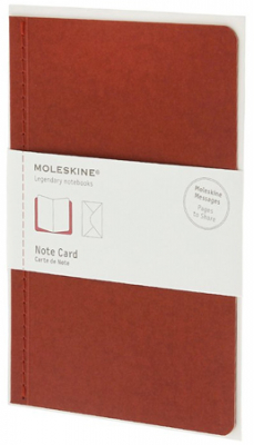 Набор почтовый Moleskine® Large 'Note Card' красный