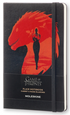 Записная книжка A5 120л без линовки Moleskine® LE Game of Thrones Large черная твердая обложка на резинке