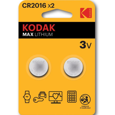 Батарейка Kodak  3.0V 2016 MAX Lithium  2шт