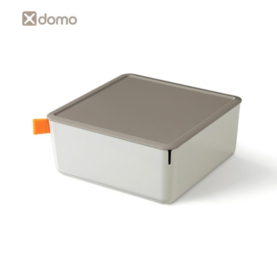 Короб для принадлежностей Deli 'Xdomo' 21x 9x21см с крышкой серый