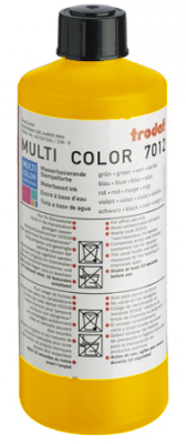 Краска штемпельная Trodat Multi Color 7012 на водной основе  500мл желто-оранжевая