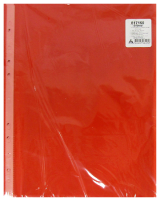 Мультифора цветная  30мкм A4+ глянцевая красная  50шт Бюрократ Премиум