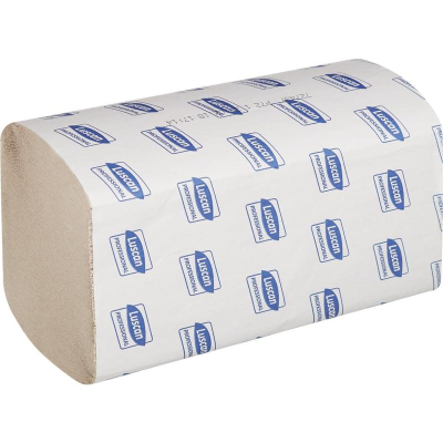 Полотенце бумажное для держателя V-сложение Luscan Professional  1 слой 250л х20упак белое