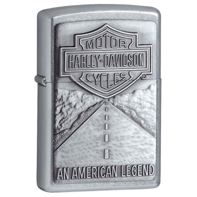 Зажигалка бензиновая Zippo Classic 'Harley-Davidson® American Legend' с покрытием Street Chrome® серебристая