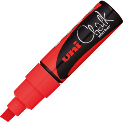 Маркер-жидкий мел Uni Chalk Marker  8.0мм красный