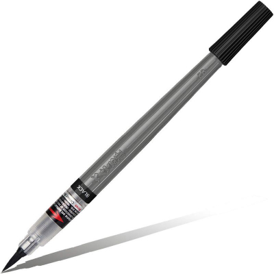 Ручка-кисть Pentel Arts Colour Brush Pigment с пигментными чернилами черная