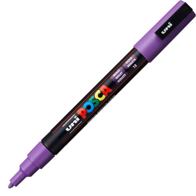 Маркер декоративный Uni Posca 0.9-1.3мм фиолетовый (12)