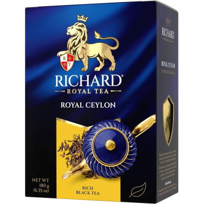 Чай листовой Richard черный 'Royal Ceylon' цейлонский байховый 180г