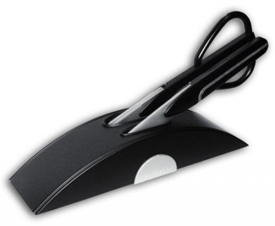 Avantgarde подставка для ножа и ножниц черная 