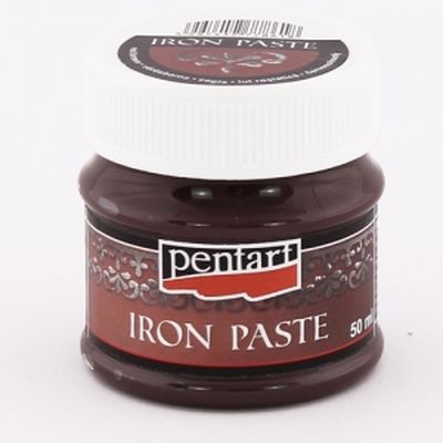 Паста с эффектом металла Pentart 50мл красно-коричневая