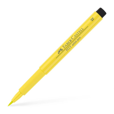 Ручка-кисточка капиллярная художественная Faber-Castell Pitt лимонная (104)