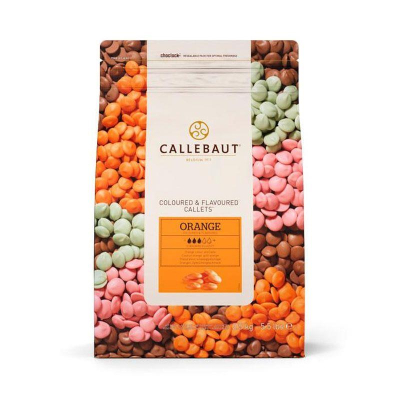 Шоколад цветной Callebaut оранжевый со вкусом апельсина 'Orange' 0.25кг