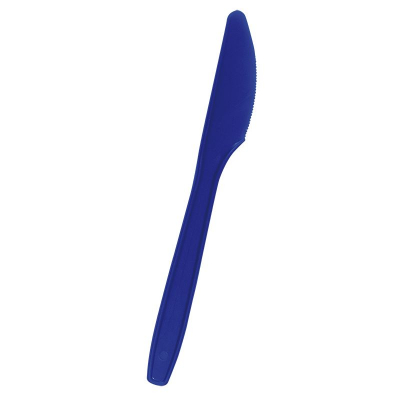 Нож одноразовый 150мм 12шт Sempertex Deluxe синий