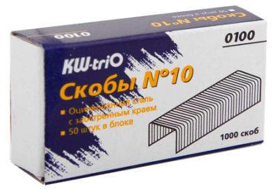 Скобы №10/4  1000шт KW-trio