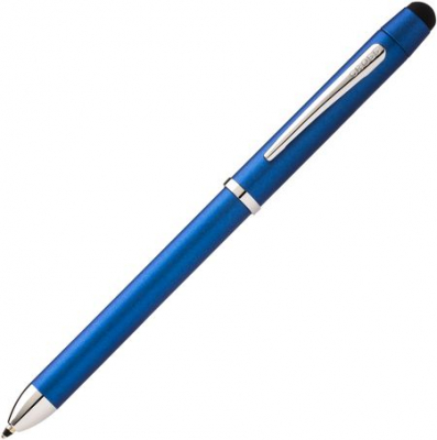 Ручка многофункциональная шариковая черная/красная/карандаш 0.5мм +стилус Cross Tech3 Blue