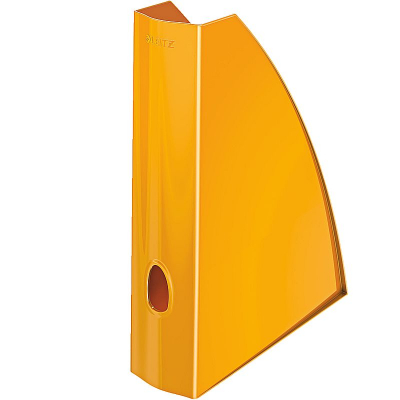 Накопитель вертикальный  75мм Leitz глянцевый WOW оранжевый