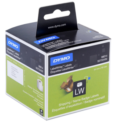 Картридж ленточный Dymo® LabelWriter этикетка 54х101мм 220шт адресная белая 99014