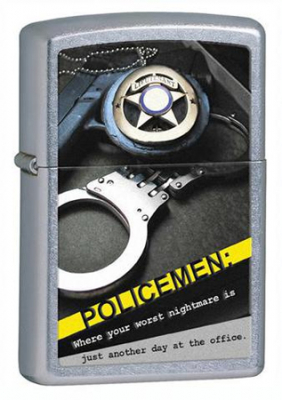 Зажигалка бензиновая Zippo Police Badge Handcuff