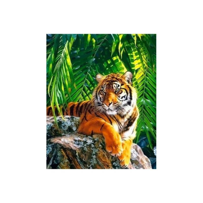 Картина по номерам холст/акрил 40х50см Новый мир 'Тигр на отдыхе'