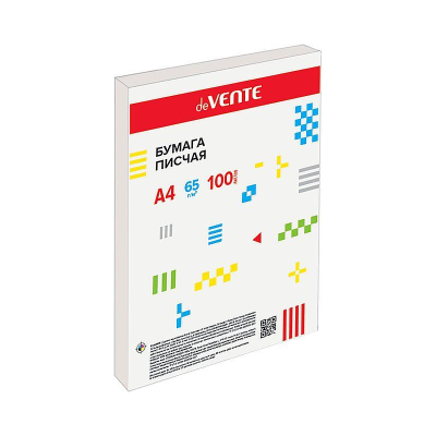 Бумага писчая A4 deVENTE  65г/100л белизна 92%