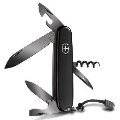 Нож  91мм Swiss Army Knives 13 функций Spartan Onyx Black черный