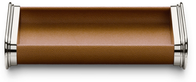 Подставка для письменных принадлежностей Graf von Faber-Castell сталь/натуральная кожа коричневая