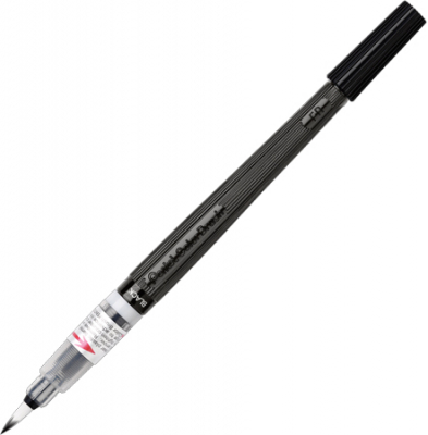 Ручка-кисть Pentel Arts Colour Brush с чернилами на водной основе черная