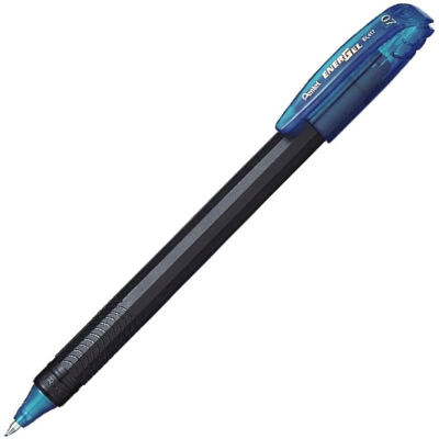 Ручка гелевая Pentel 0.7мм EnerGel черный рифленый корпус сине-черная
