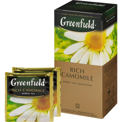 Чай Greenfield травяной 'Rich Camomile' с ромашкой  25пак х 2г