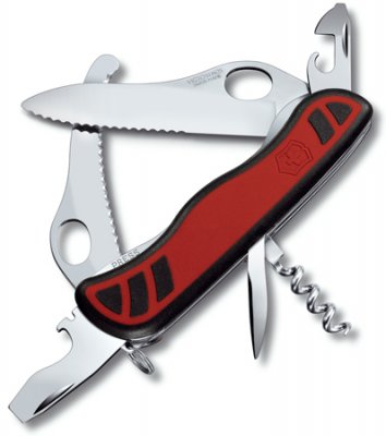 Нож 111мм Services Pocket Tool 11 функций Dual Pro One-hand W-лезвие блокировка лезвия красно-черный