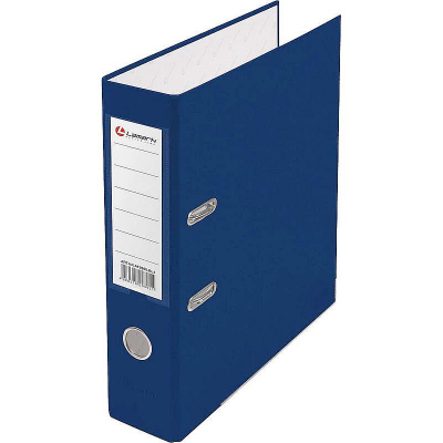 Папка файл A4  75мм Lamark PP синяя