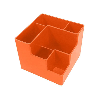 Подставка для принадлежностей deVENTE 'Cube'  6 отделений  12х10х12см оранжевая