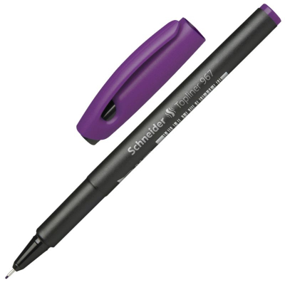 Ручка капиллярная Schneider 0.4мм Topliner 967 фиолетовая